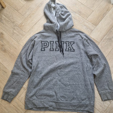 Victoria Secret PINK Grey Hoodie Jumper Medium VGC