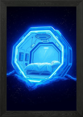 Cryo sleep chamber glowing - chamber,