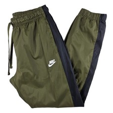 Nike Mens Track Pants Joggers Olive Green Size S