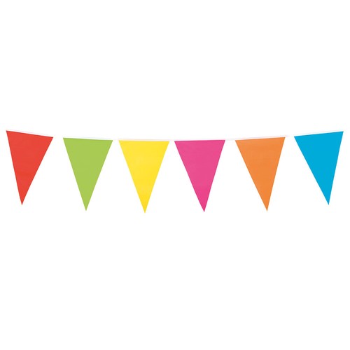 Multi coloured pennant flag - pennant,