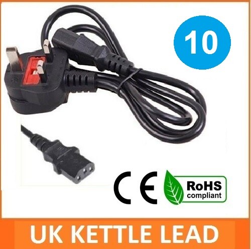 Job lot mains power cable - x,