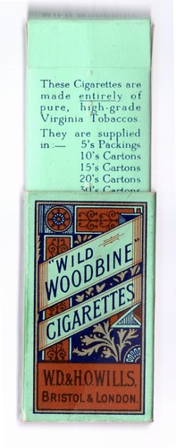Empty vintage cigarette - vintage,