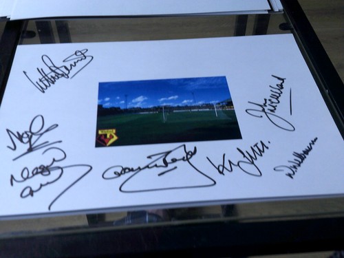 Watford signed picture - watford,