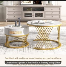 2 In 1 Round Coffee Table Made