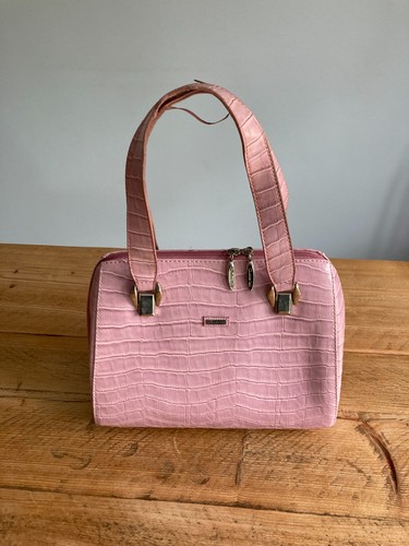 Pale pink handbag top - pale, handle