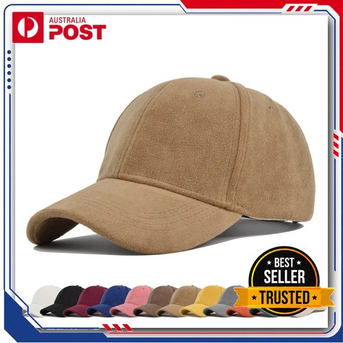 Solid color suede baseball - suede, hat
