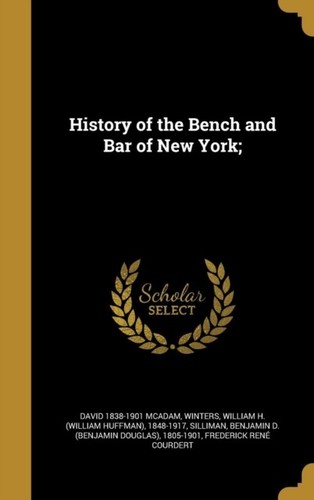 Mcadam history the bench - mcadam, of
