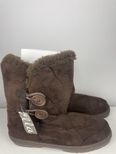 Ella Brown Boots Women's Faux