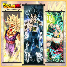 Canvas Hanging Scrolls Poster/Dragon Ball/Goku/25x75cm(10x30inch)/Anime/Manga