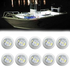 10x White Marine Boat LED