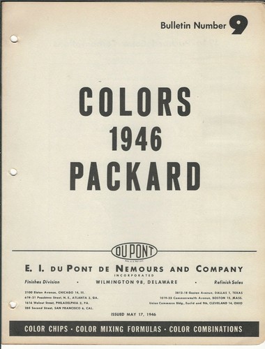 1946 packard paint chips - 1946,