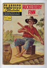 Classics Illustrated # 19 Huckleberry Finn HRN 167 USA Edition GD-