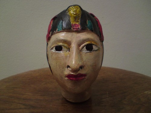 Egyptian queens painted stone - egyptian,
