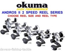 OKUMA ANDROS IIa 2 SPEED LEVER DRAG MULTIPLIER REEL FOR SEA BOAT ROD FISHING