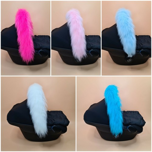 Luxury pram fur hood trim - luxury,