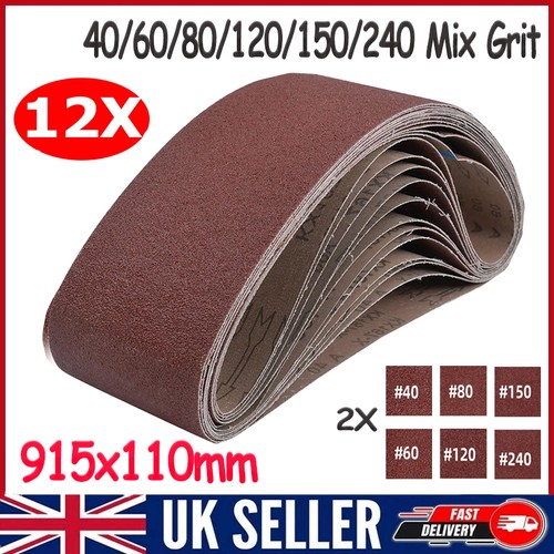 12pcs 100 915mm sanding - x,