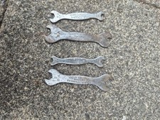 4 Vintage Terrys Tempered Steel Spanners -  all BA sizes