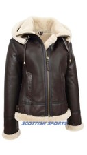 Womens real brown sheepskin - womens,