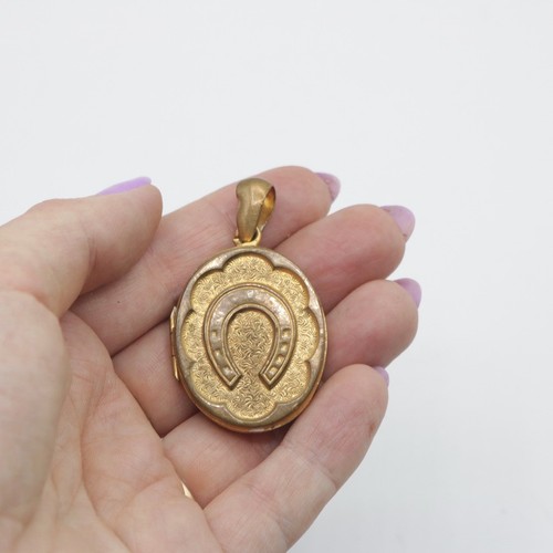 Antique victorian gold metal - gold,