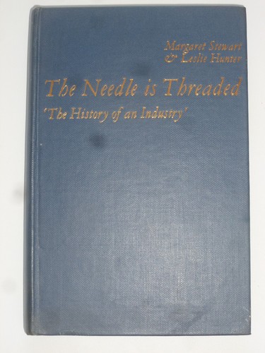 The needle threaded - the, is