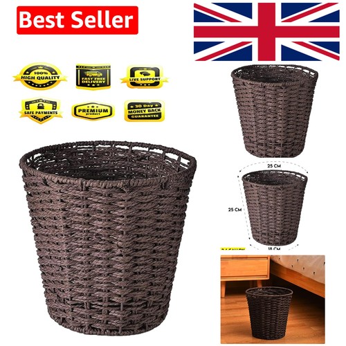 Round wicker waste - waste, bin