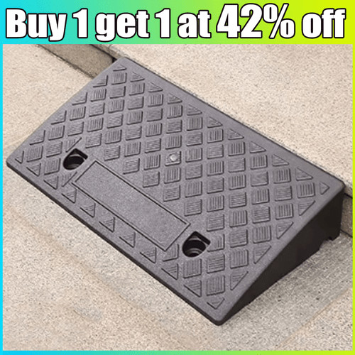 Heavy duty rubber kerb ramps - rubber,
