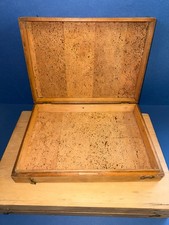 TWO Wooden Taxidermy Insect / Moth / Butterfly  Pin Storing Box  Used