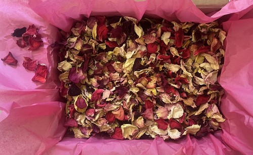 Litres dried rose petals - 3, in