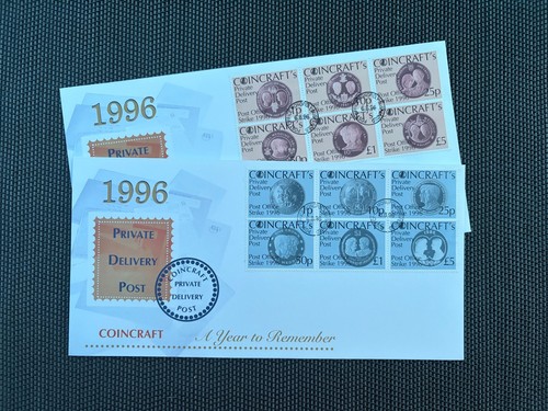 Pair coin craft covers 1996 - coin,