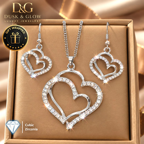 Women silver jewellery gift - silver,