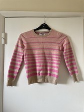Pink and cream striped 100%