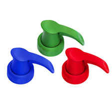 Topster Plastic Top Milk Bottle 3 Colours. Red Green Blue Fits Plastic Bottle.