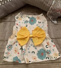 PET Yellow Floral Bow Summer