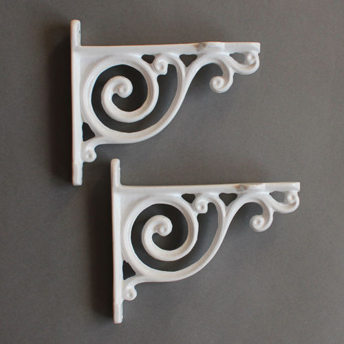 Pair white small antique - 4",