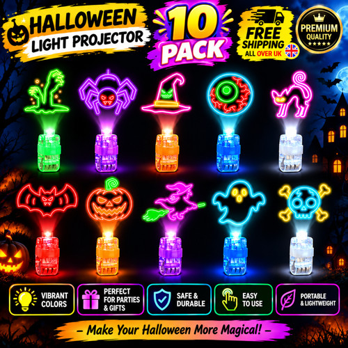 10pcs halloween finger lights - finger,