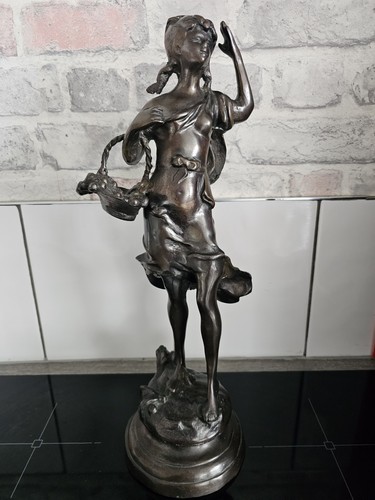 Tall antique female statue - antique,