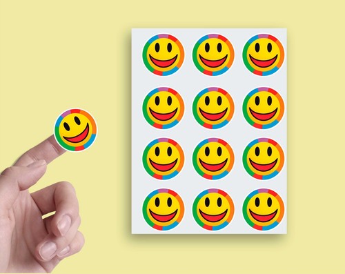 X24 retro smiley face - x24, sticker