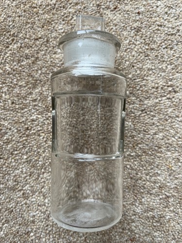Vintage glass pharmacy chemist - glass,