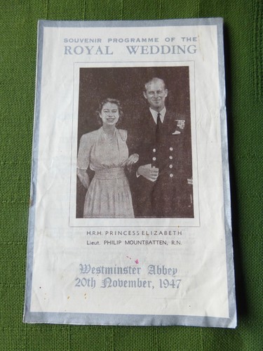 Souvenir programme the 1947 - of,