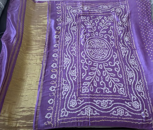 Lilac gold traditional gaji - lilac, &