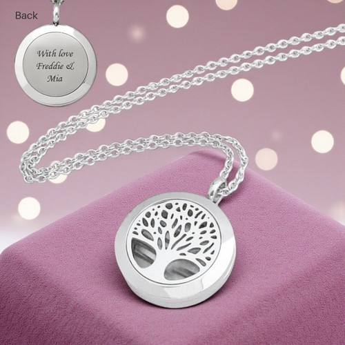 Tree life locket necklace - tree,
