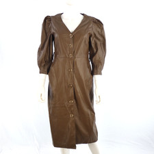 ZARA Faux Leather Puff Sleeve