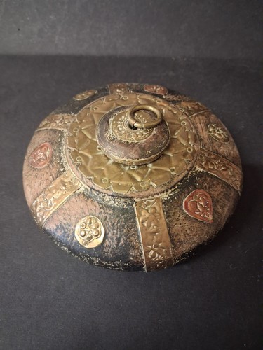 Vintage wood brass copper - &,