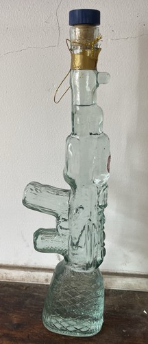 Machine gun style empty - , glass