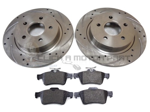 Rear drilled grooved brake - drilled,