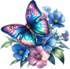 Floral Flowers Vinyl Wall