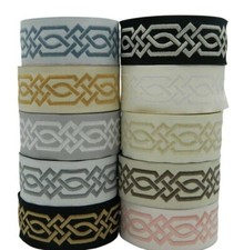 10m Jacquard Ribbon/Trim
