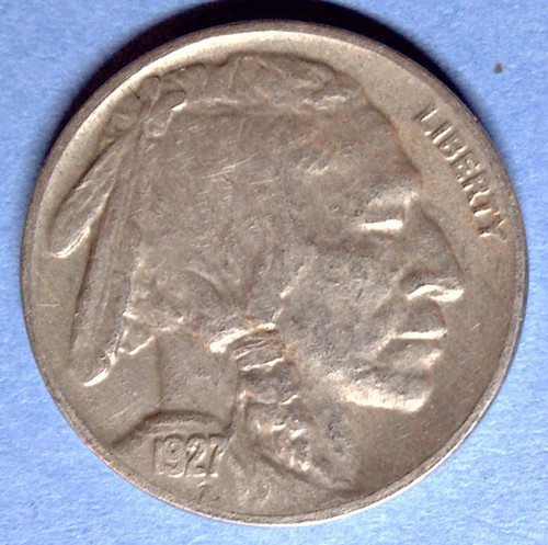 1927 buffalo nickel vf - 1927-s,