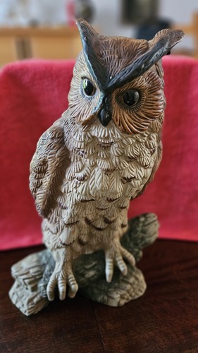 Vintage owl figurine - figurine, 11.5inch