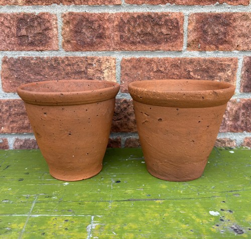 Antique clay terracotta flower - clay,